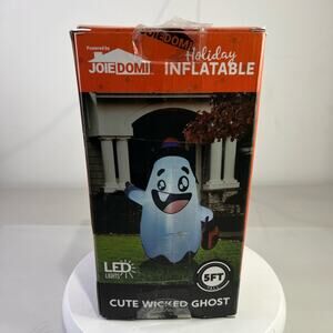 Joiedomi Cute Wicked Ghost Inflatable (5 ft) - Enchanting Halloween Decor